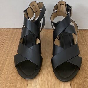 Michael Kors Black Crisscross Sandals